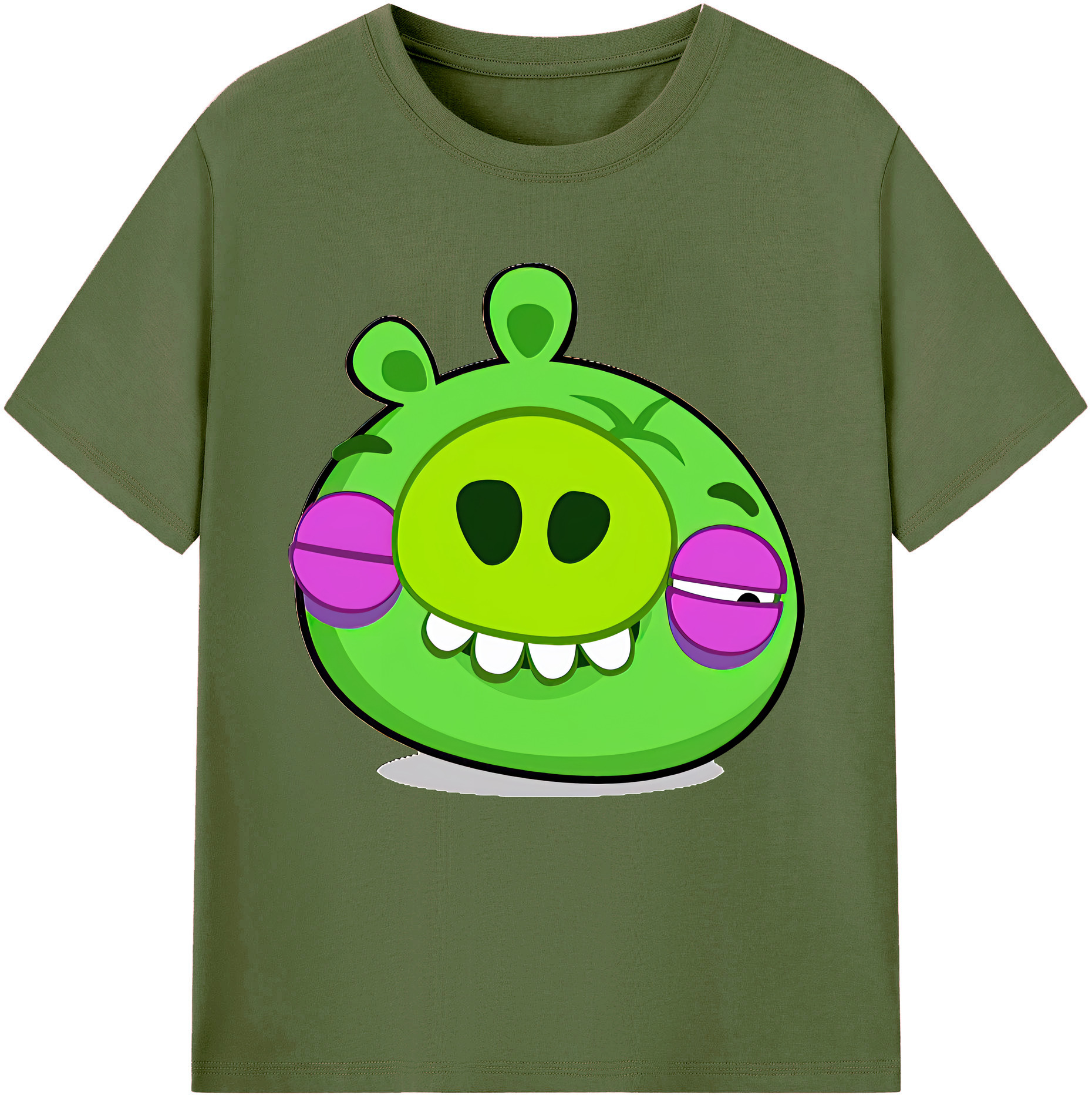 （画像用） Angry Birds アングリーバード 綿100％半袖Tシャツ（フロントプリント）